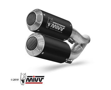 Terminali Di Scarico Inox Nero Mivv Mk3 Ktm 1290 Superduke 2014-2019