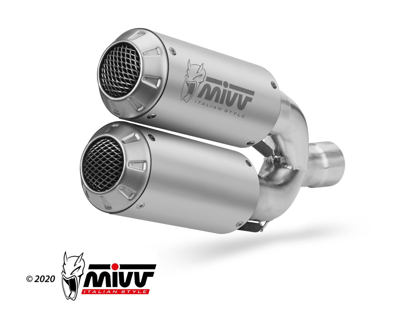 TERMINALI DI SCARICO ACCIAIO INOX RACING MIVV MK3 DUCATI HYPERMOTARD 939 2016-18