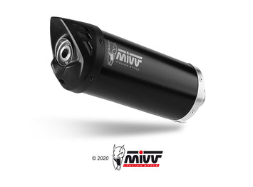 Scarico Completo Mivv Inox Nero Mover Piaggio Vespa Gts 125 I.E. 2017-18
