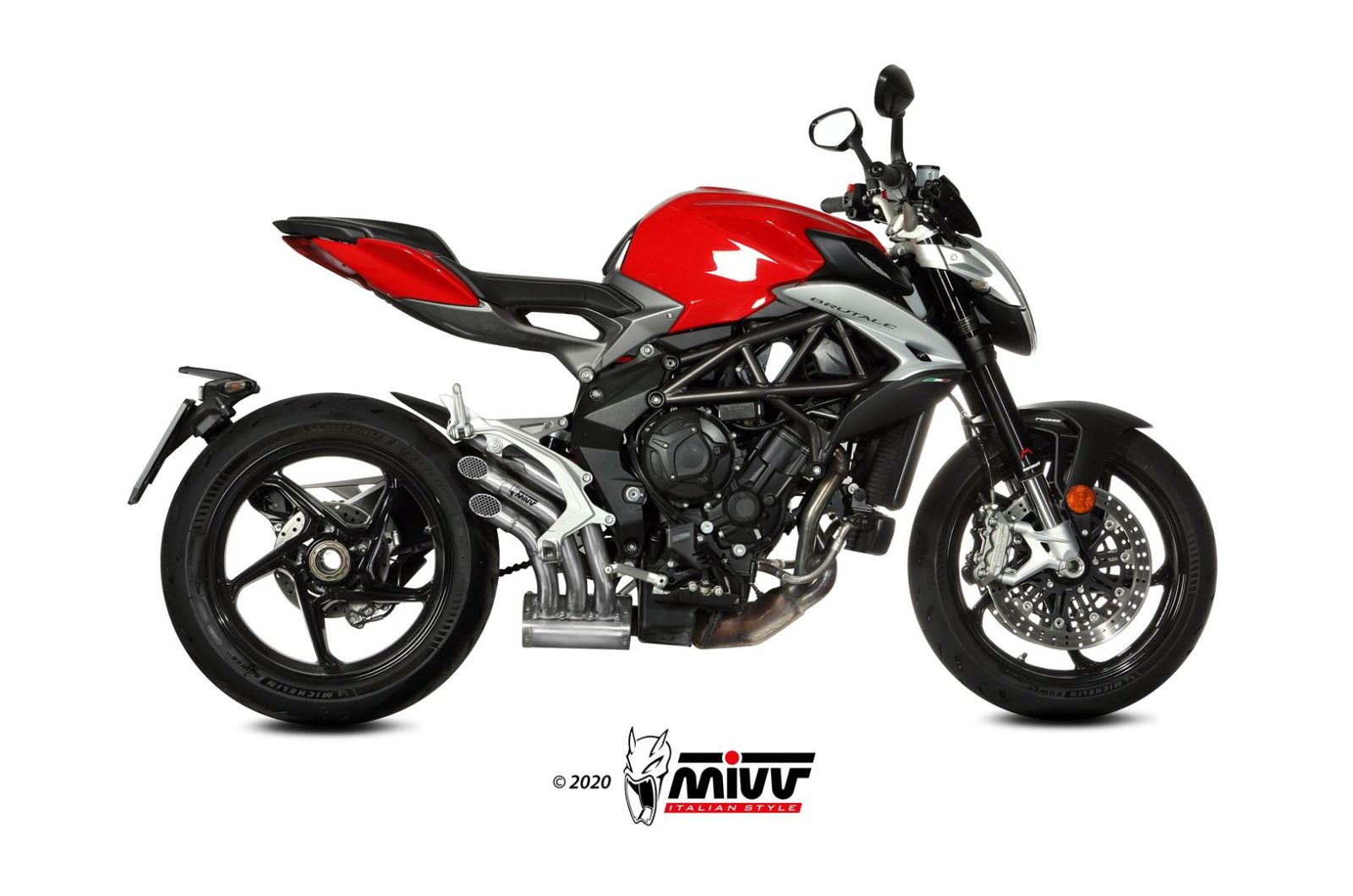 TERMINALE DI SCARICO ACCIAIO INOX MIVV SPEED EDGE MV AGUSTA BRUTALE 800/RR 17-24
