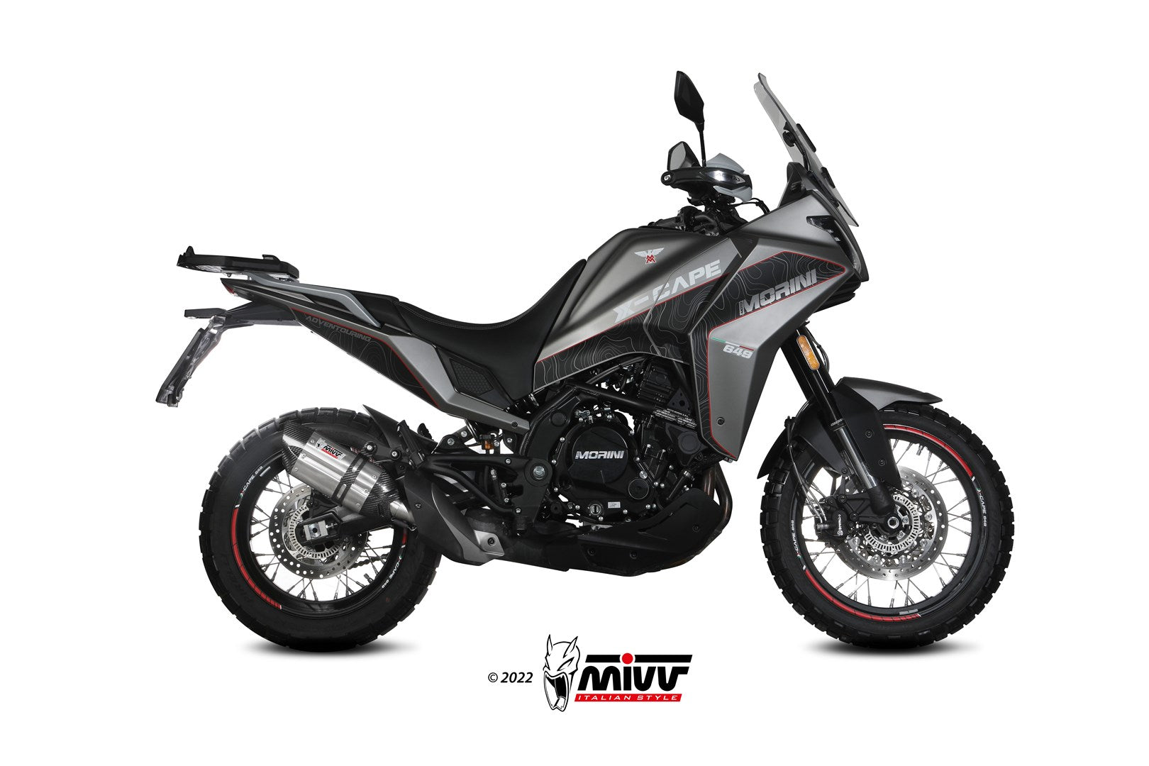 TERMINALE DI SCARICO IN ACCIAIO INOX MIVV SUONO MOTO MORINI X-CAPE 2021 - 2024
