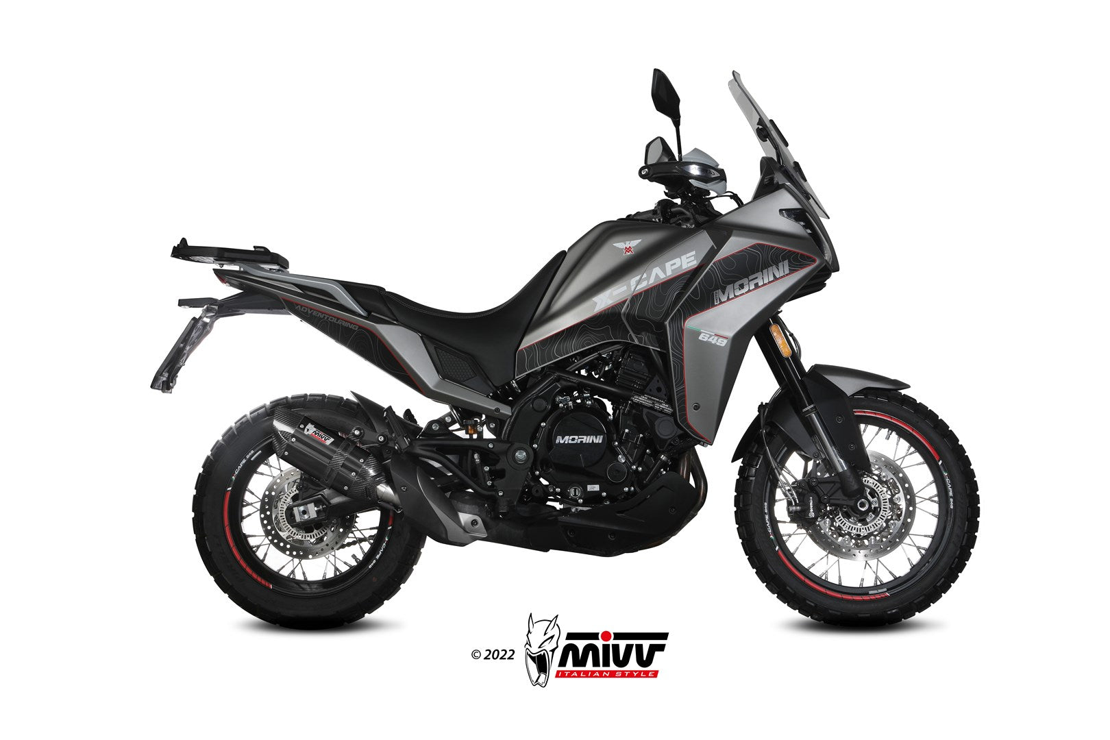 TERMINALE DI SCARICO IN ACCIAIO INOX NERO MIVV SUONO MOTO MORINI X-CAPE 2021 -24