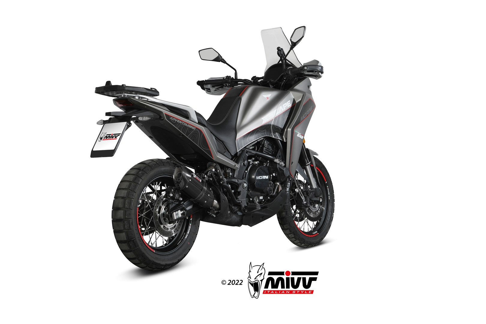 TERMINALE DI SCARICO IN ACCIAIO INOX NERO MIVV SUONO MOTO MORINI X-CAPE 2021 -24