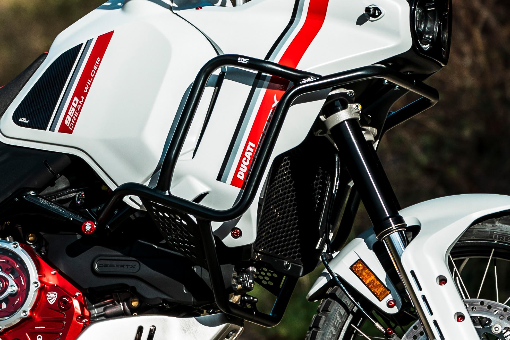 PARAMOTORE IN TUBI DI ACCIAIO CNC RACING DUCATI DESERTX 937