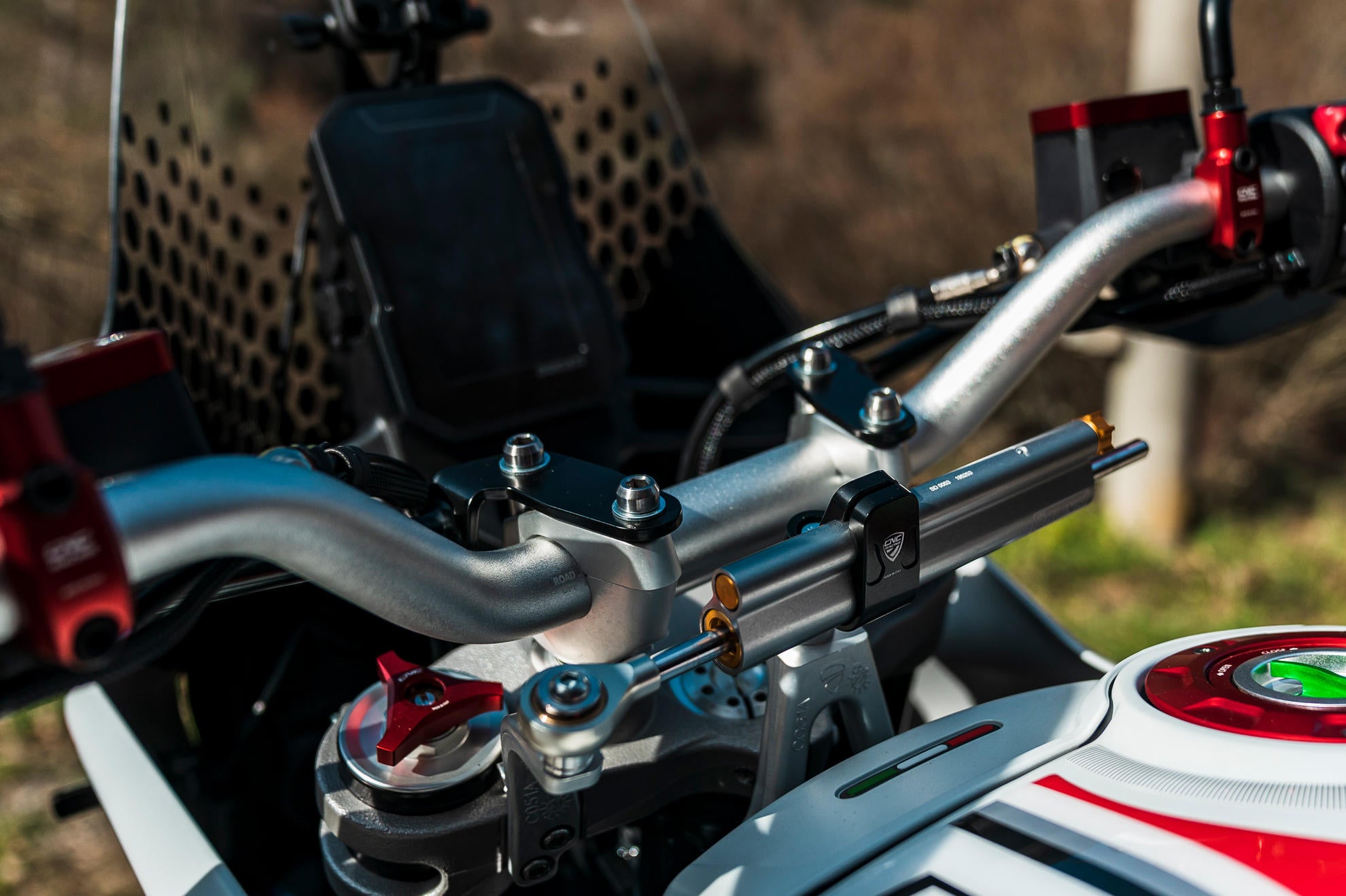 PROTEZIONE PARAMANI TUBI ACCIAIO CNC RACING DUCATI DESERTX 937