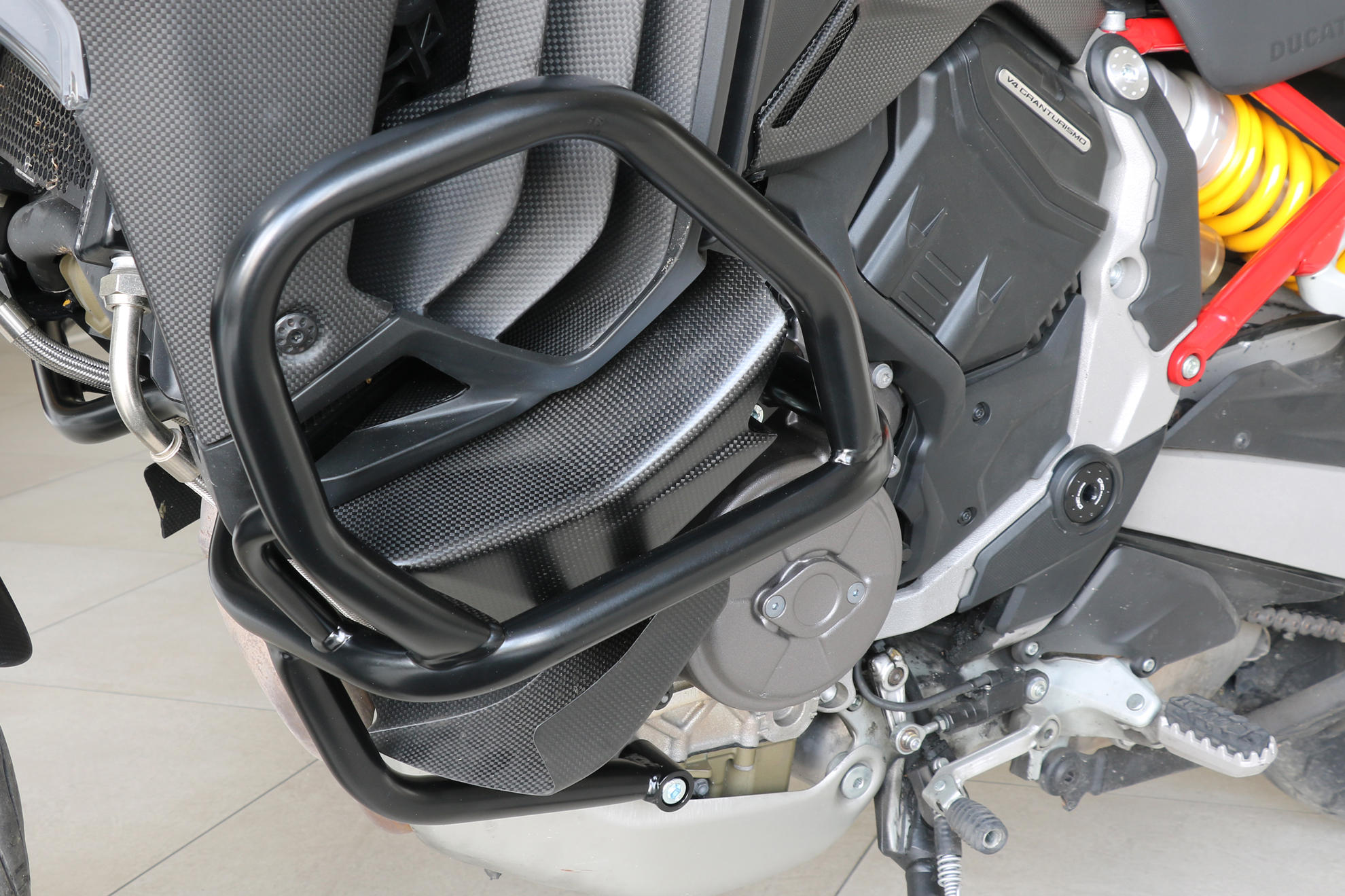 PARAMOTORE IN TUBI DI ACCIAIO CNC RACING DUCATI MULTISTRADA V4 S 2021-24