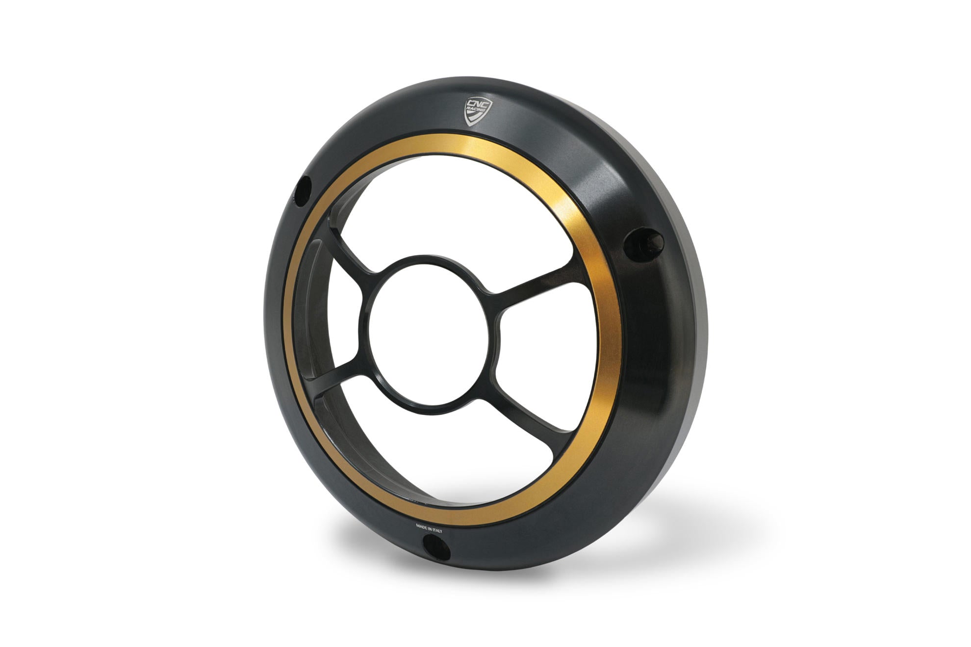 COVER FARO ANTERIORE black/gold CNC RACING MV AGUSTA SUPERVELOCE 800 2020-23