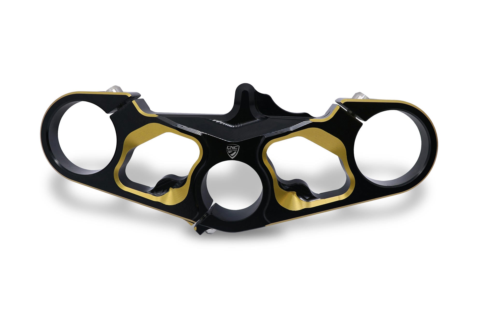 PIASTRA DI STERZO SUPERIORE black/gold CNC RACING MV AGUSTA SUPERVELOCE 800