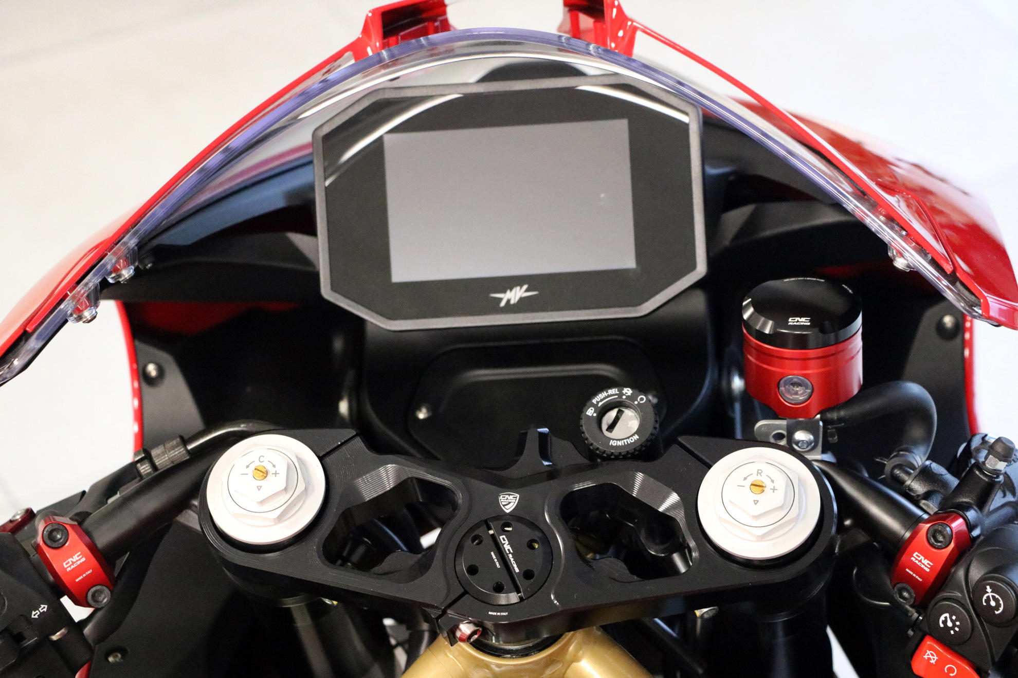PIASTRA DI STERZO SUPERIORE CNC RACING MV AGUSTA F3 800 ROSSO 2021-22