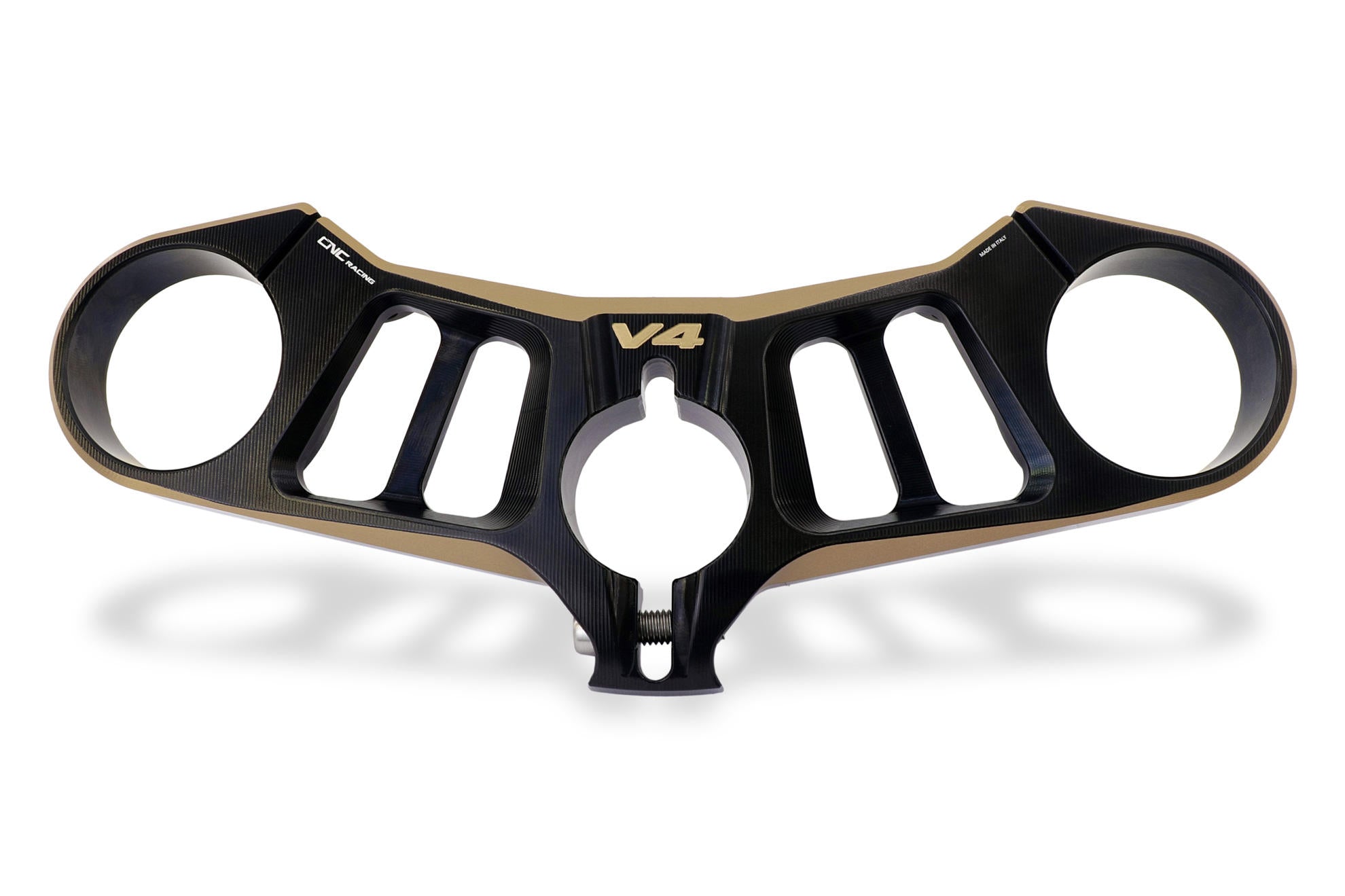 PIASTRE DI STERZO SUPERIORE black/red CNC RACING DUCATI PANIGALE V4 S