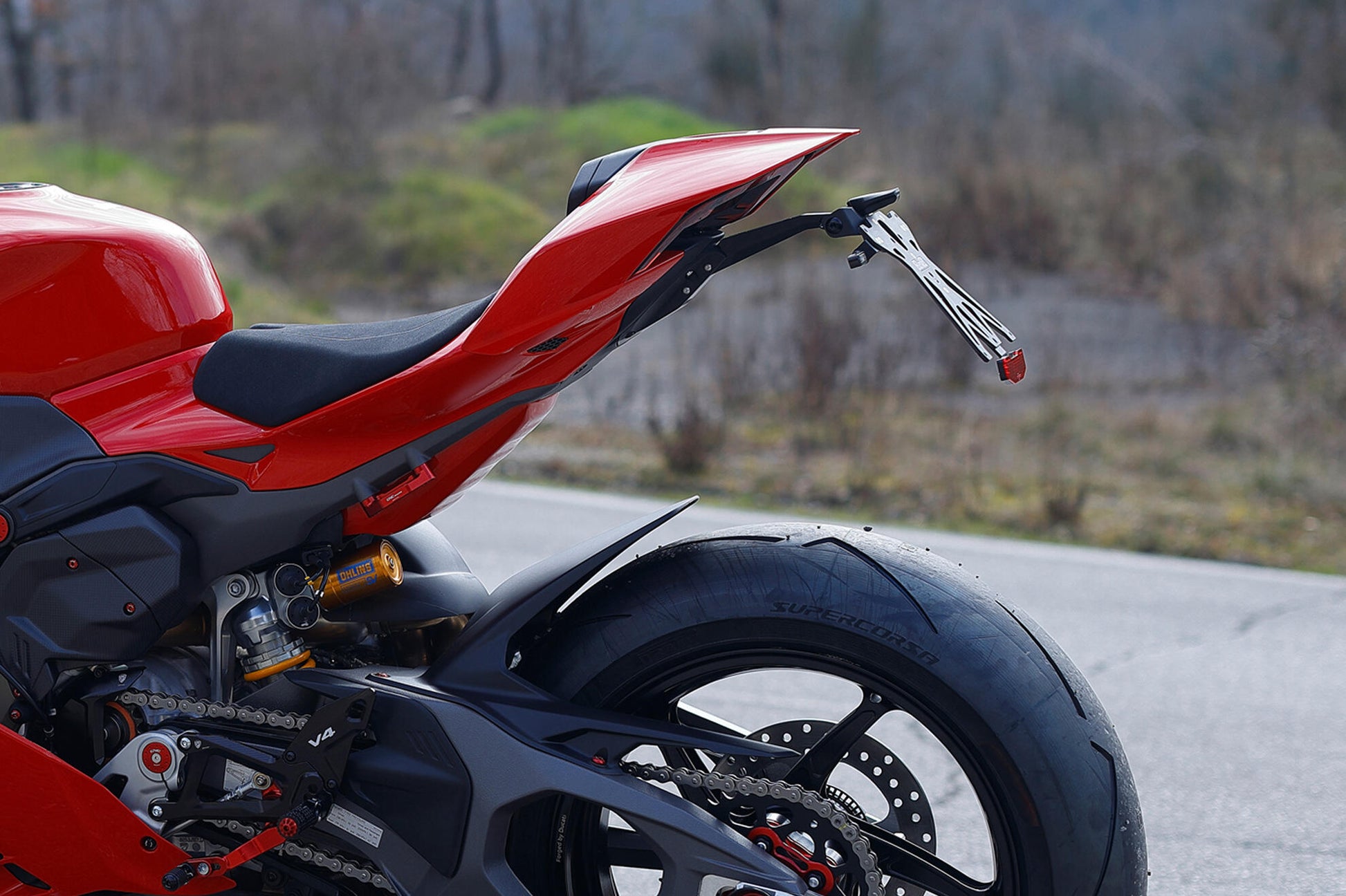 Porta Targa Regolabile Cnc Racing Ducati Streetfighter V4 S