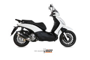 SCARICO COMPLETO IN ACCIAIO INOX RACING MIVV URBAN PIAGGIO BEVERLY 125 2014-2016