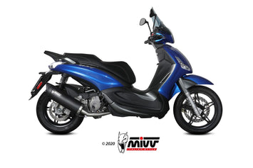 Scarico Completo Mivv Inox Nero Mover Piaggio Beverly 350 2017-2020
