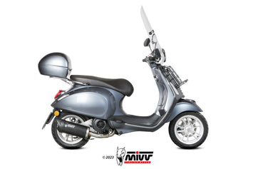 Scarico Completo Mivv Inox Nero Mover Piaggio Vespa Primavera 150 2021-2024