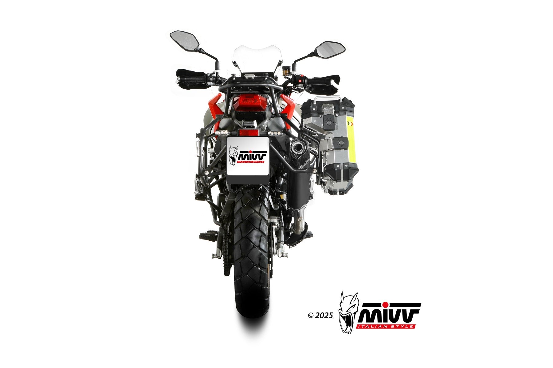 TERMINALE DI SCARICO INOX NERO MIVV SPEED EDGE QJ MOTOR SRT 800 S/X/SX 2024