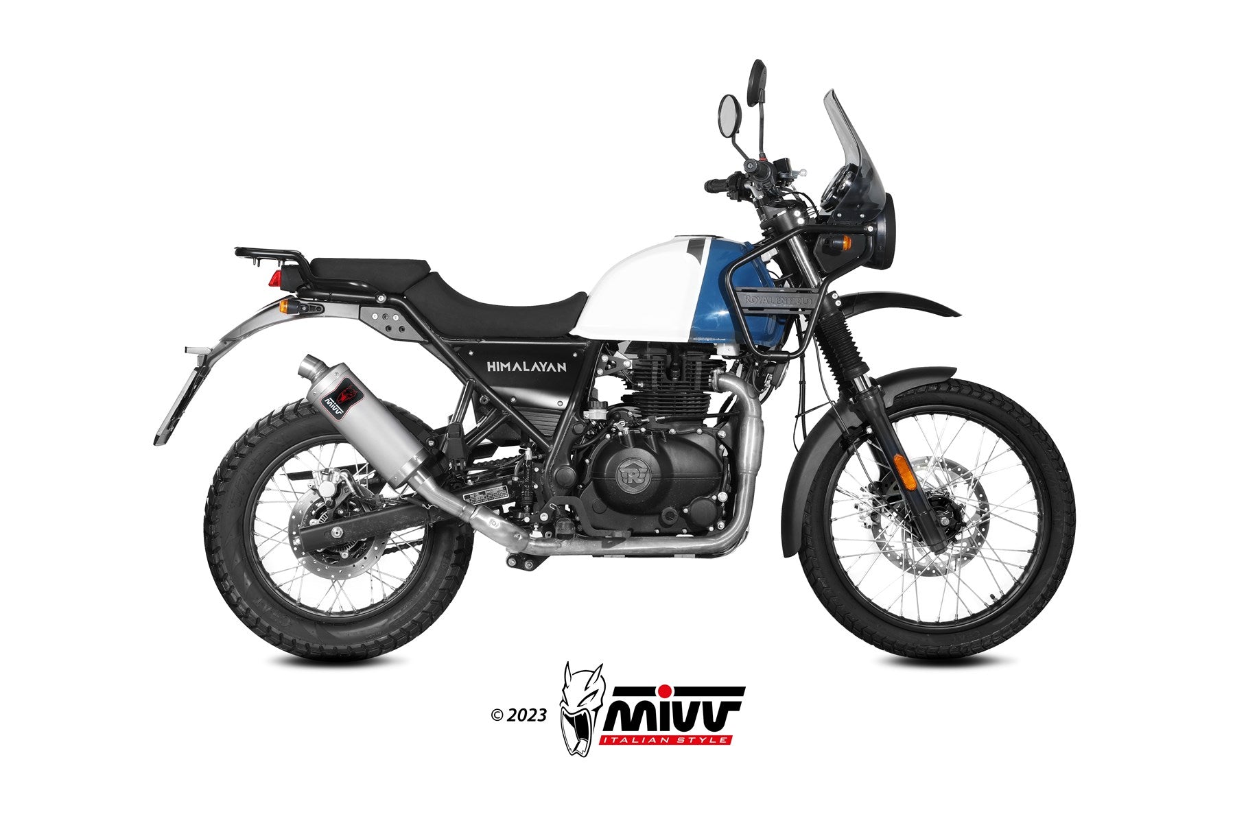 TERMINALE  SCARICO ALTO ACCIAIO INOX MIVV DAKAR ROYAL ENFIELD HIMALAYAN 2021-23