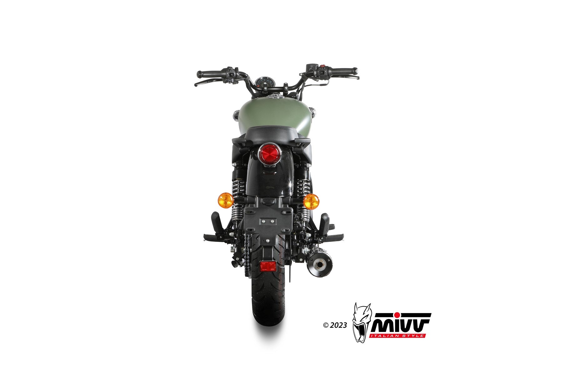 TERMINALE DI SCARICO INOX NERO MIVV HR-1 ROYAL ENFIELD METEOR 350 2021-2024