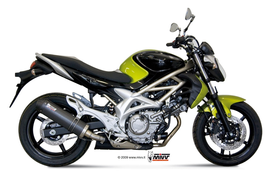 TERMINALE DI SCARICO IN CARBONIO MIVV OVAL SUZUKI GLADIUS 2009 - 2015