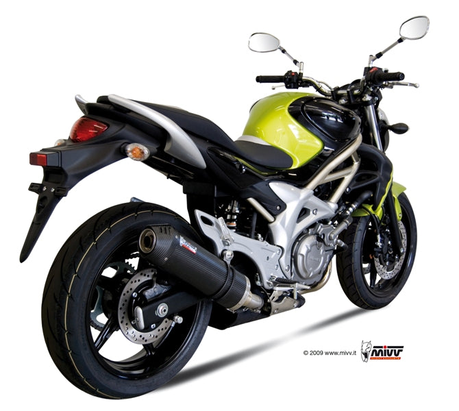 TERMINALE DI SCARICO IN CARBONIO MIVV OVAL SUZUKI GLADIUS 2009 - 2015