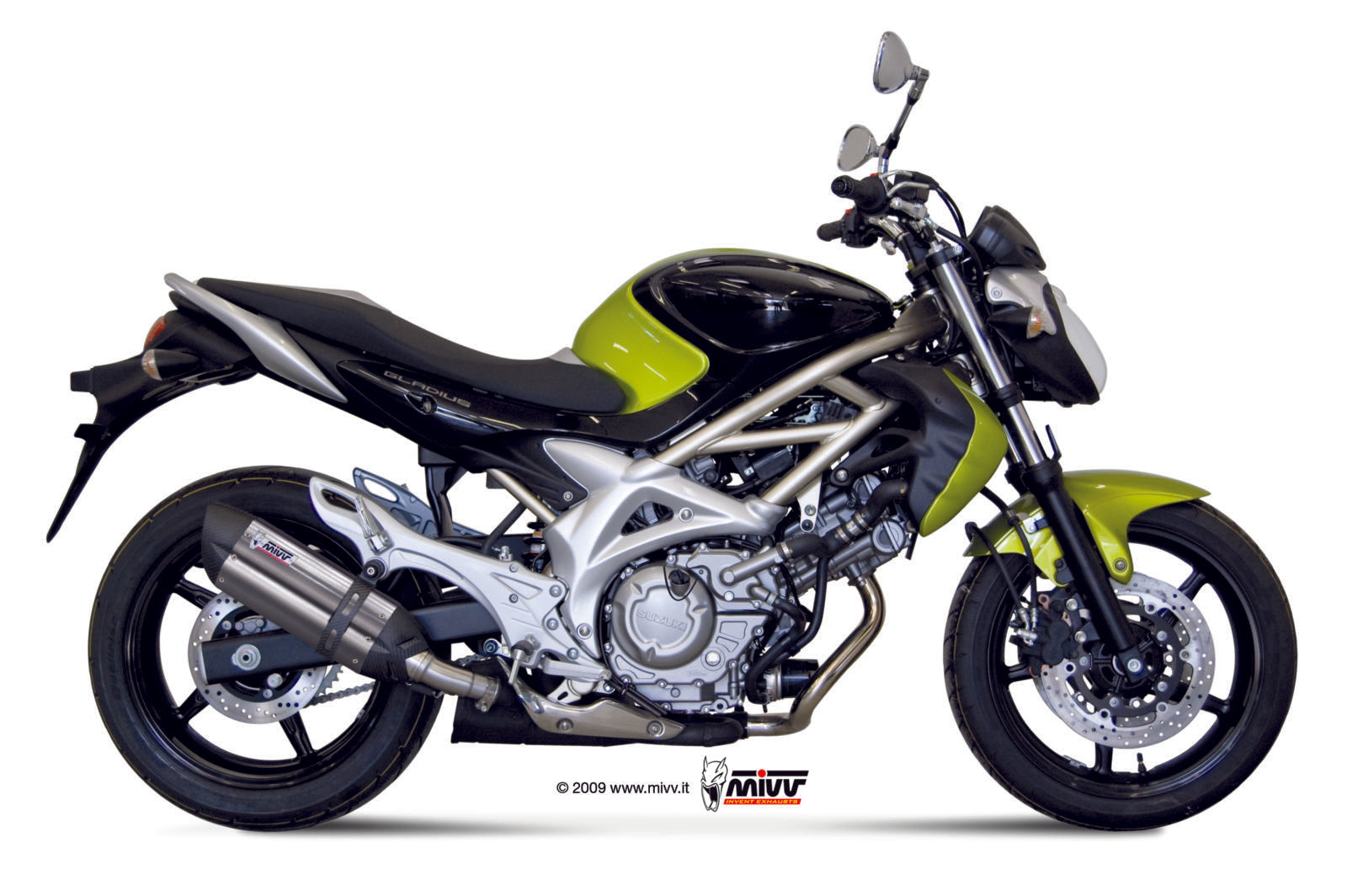 TERMINALE DI SCARICO IN ACCIAIO INOX MIVV SUONO SUZUKI GLADIUS 2009 - 2015