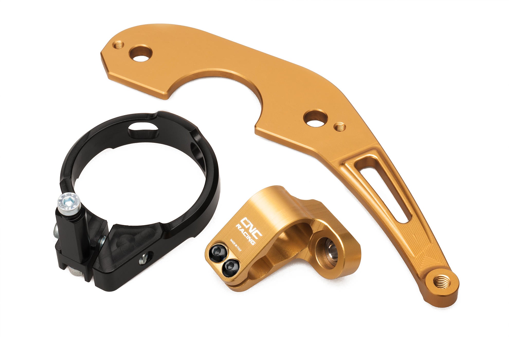 SUPPORTO AMMORTIZZATORE STERZO NERO CNC RACING DUCATI SCRAMBLER CAFE RACER