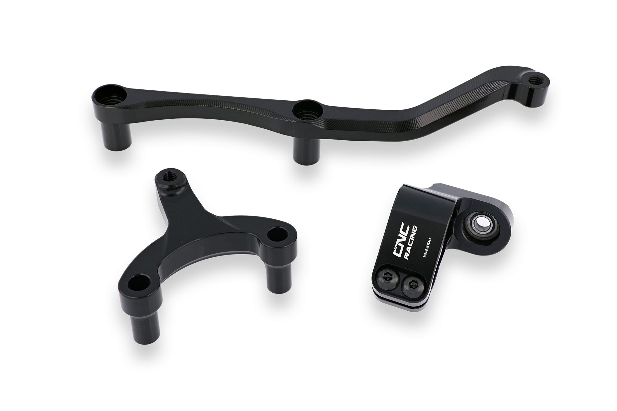 SUPPORTO AMMORTIZZATORE STERZO NERO CNC RACING MV AGUSTA BRUTALE 800 2016-19