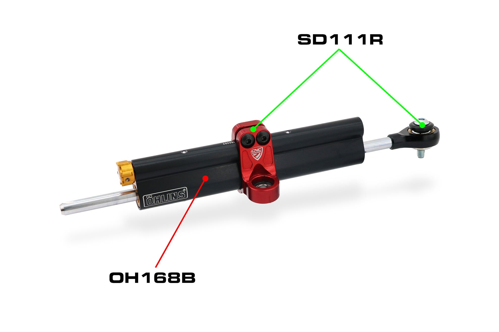 STEERING DAMPER BRACKETS BLACK CNC RACING DUCATI PANIGALE V4