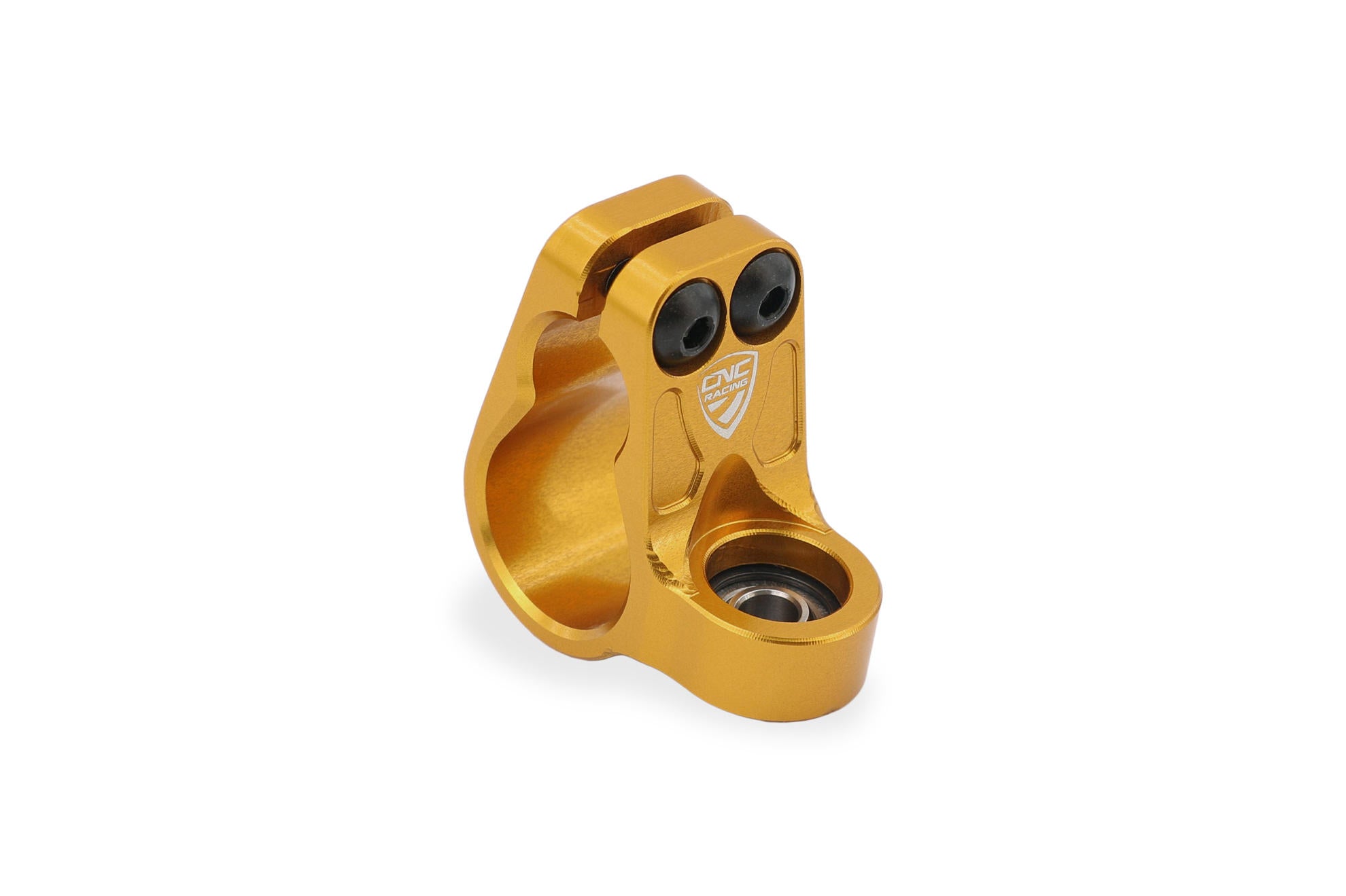 MORSETTO VERTICALE PER AMMORTIZZATORE DI STERZO OHLINS NERO CNC RACING