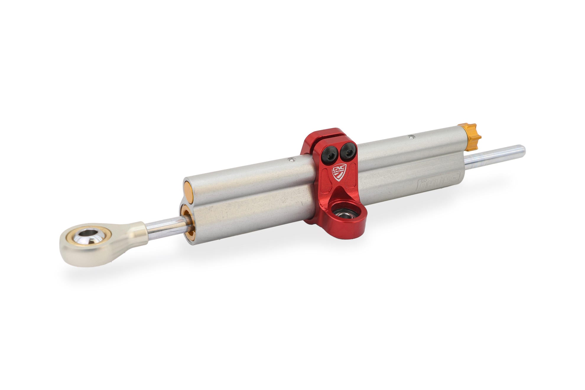 MORSETTO VERTICALE PER AMMORTIZZATORE DI STERZO OHLINS NERO CNC RACING