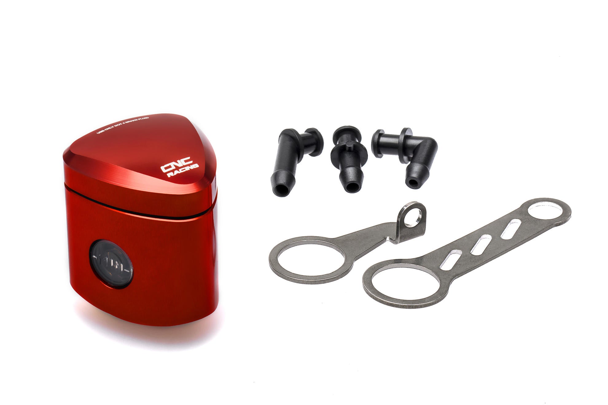 SERBATOIO OLIO FRENO POSTERIORE / FRIZIONE 12 ML REBEL NERO CNC RACING