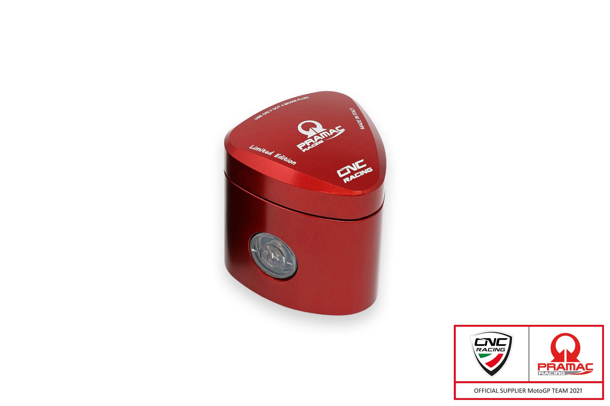 SERBATOIO OLIO FRENO POSTERIORE / FRIZIONE 12 ML REBEL PRAMAC NERO CNC RACING