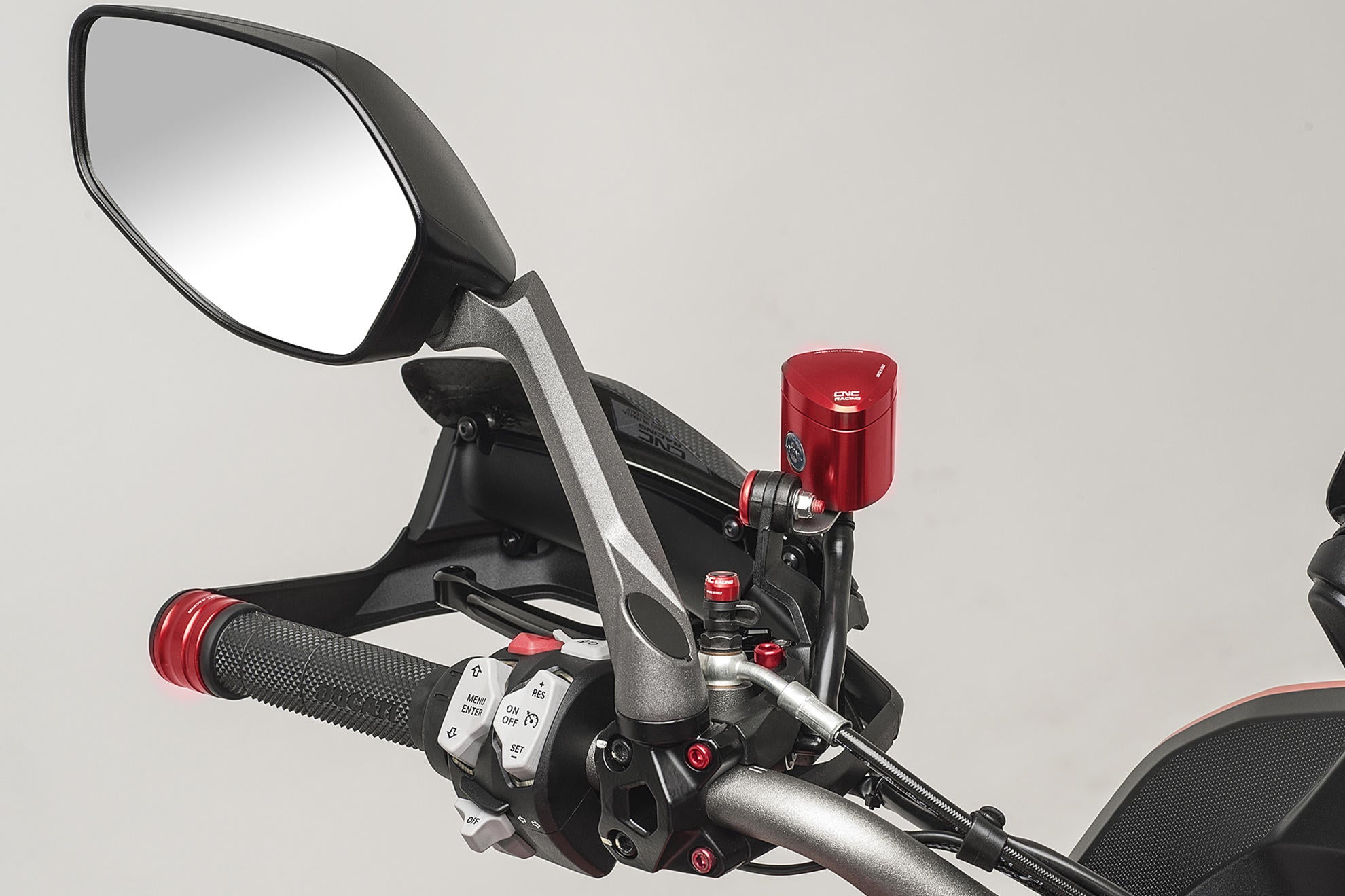 SERBATOIO OLIO FRENO POSTERIORE / FRIZIONE 12 ML REBEL NERO CNC RACING