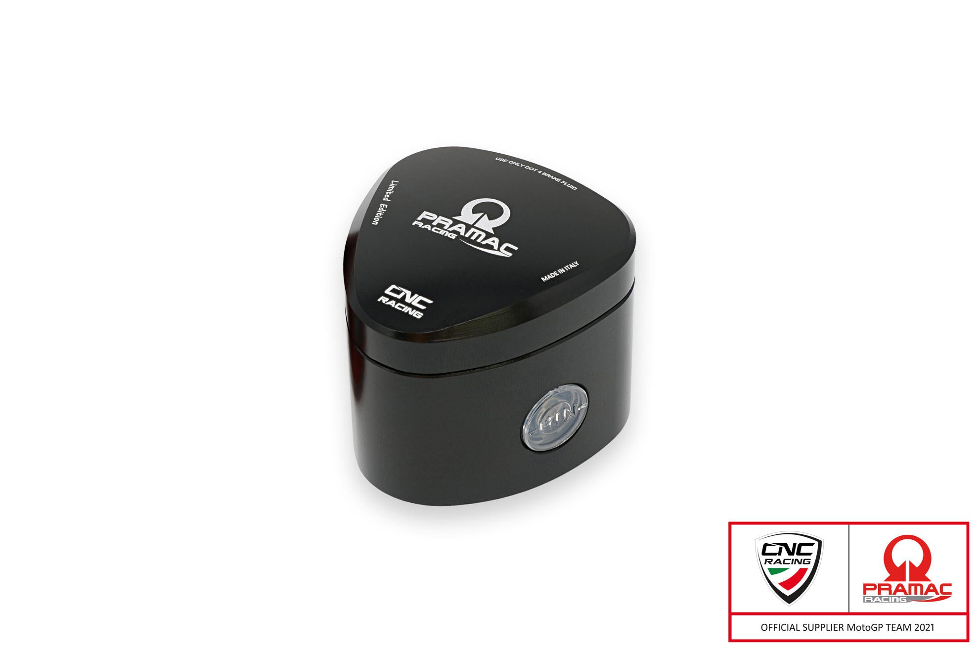 SERBATOIO OLIO FRENO ANTERIORE 25 ML REBEL PRAMAC NERO CNC RACING