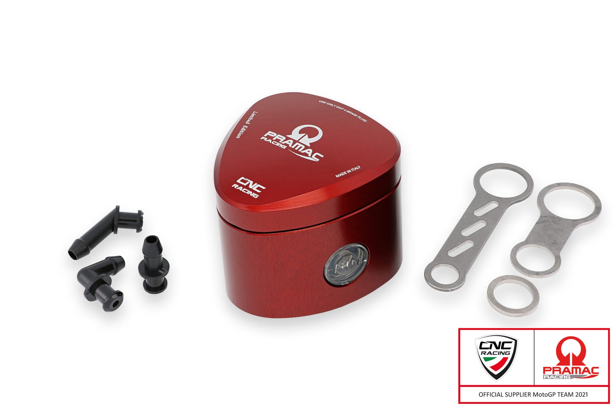 SERBATOIO OLIO FRENO ANTERIORE 25 ML REBEL PRAMAC NERO CNC RACING