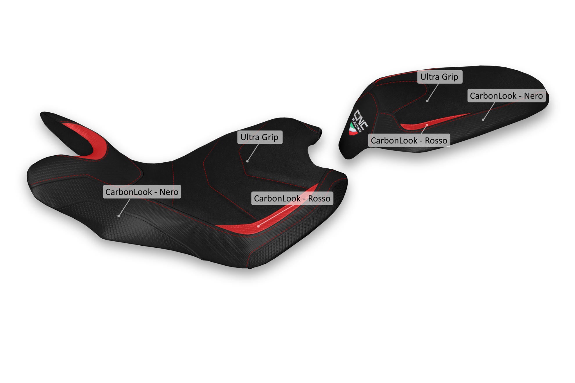 RIVESTIMENTO SELLA CNC RACING MV AGUSTA TURISMO VELOCE 800 ROSSO 2020-23