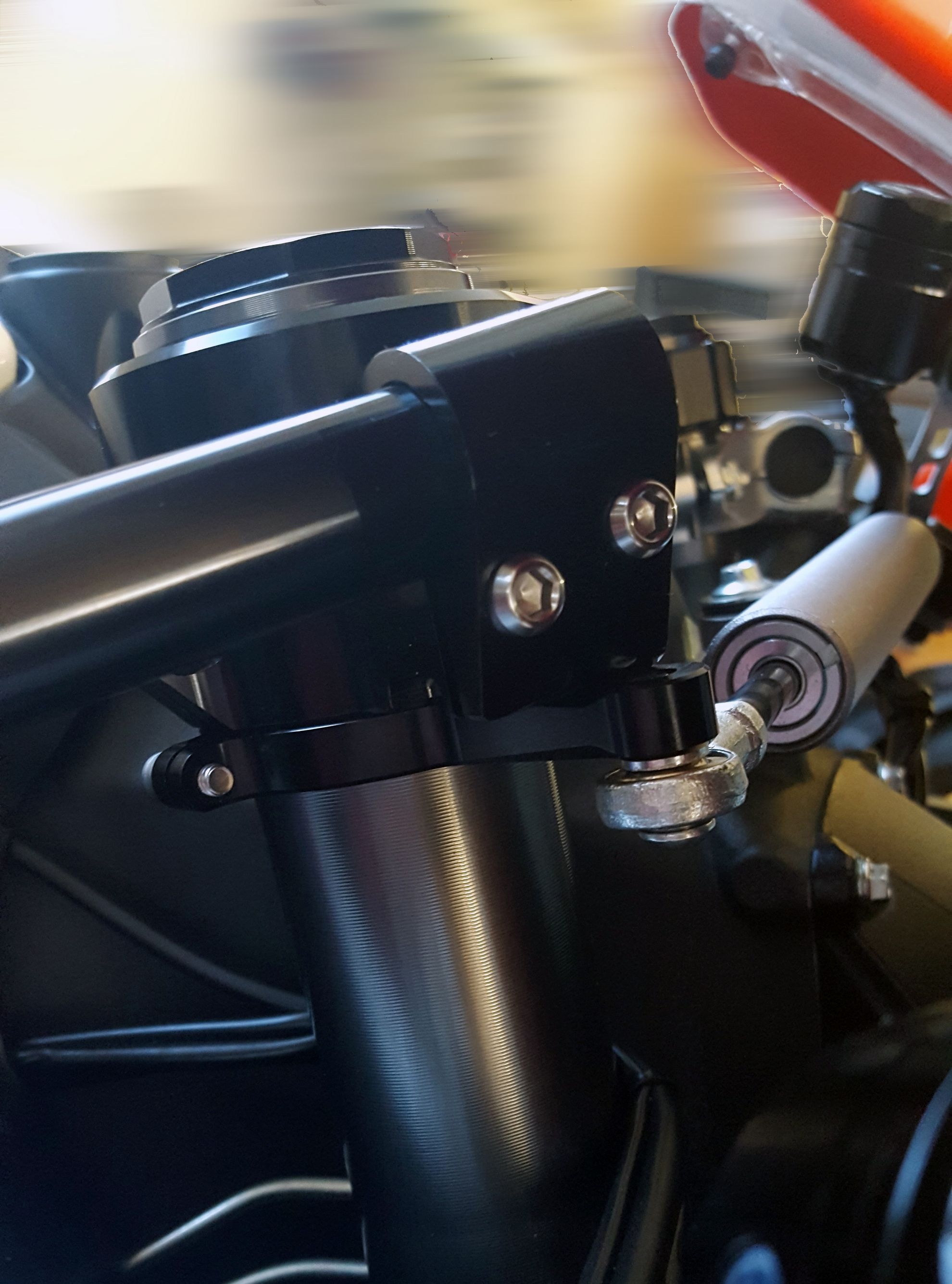 SUPPORTO AMMORTIZZATORE STERZO Ø 53MM CNC RACING DUCATI 1199 SUPERLEGGERA