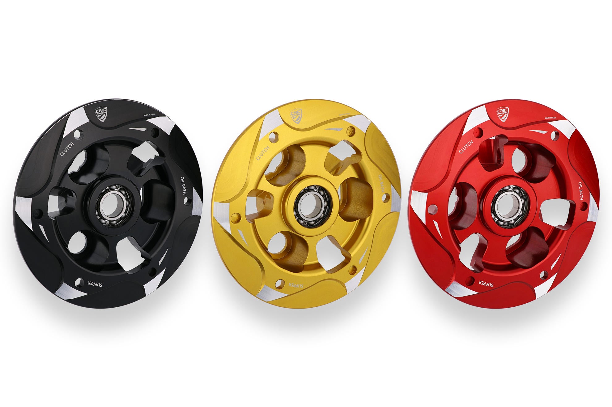 PIATTELLO SPINGIDISCO FRIZIONI OLIO NERO BICOLOR CNC RACING DUCATI 1199 PANIGALE