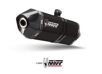 Terminale Di Scarico Inox Nero Mivv Delta Race Piaggio Vespa Gtv 300 2023-24