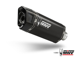 Terminali Di Scarico Inox Nero Mivv Sr-1 Honda Cb750 Hornet 2023-2024