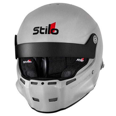 Stilo Rally ST5 R composite helmet in gray, featuring FIA 8859-15 certification for motorsport safety.