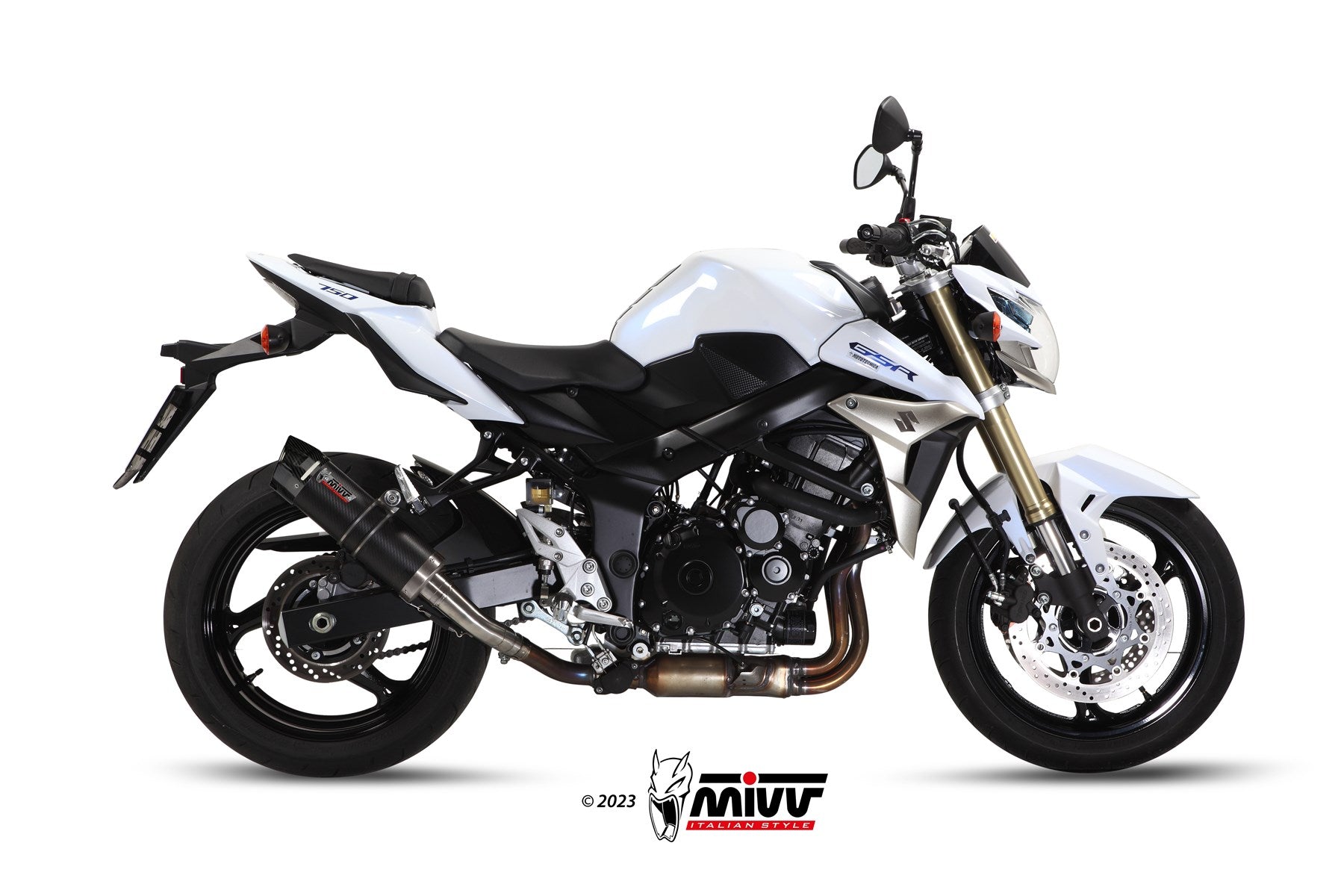 TERMINALE DI SCARICO IN CARBONIO MIVV GP SUZUKI GSR 750 2011 - 2016