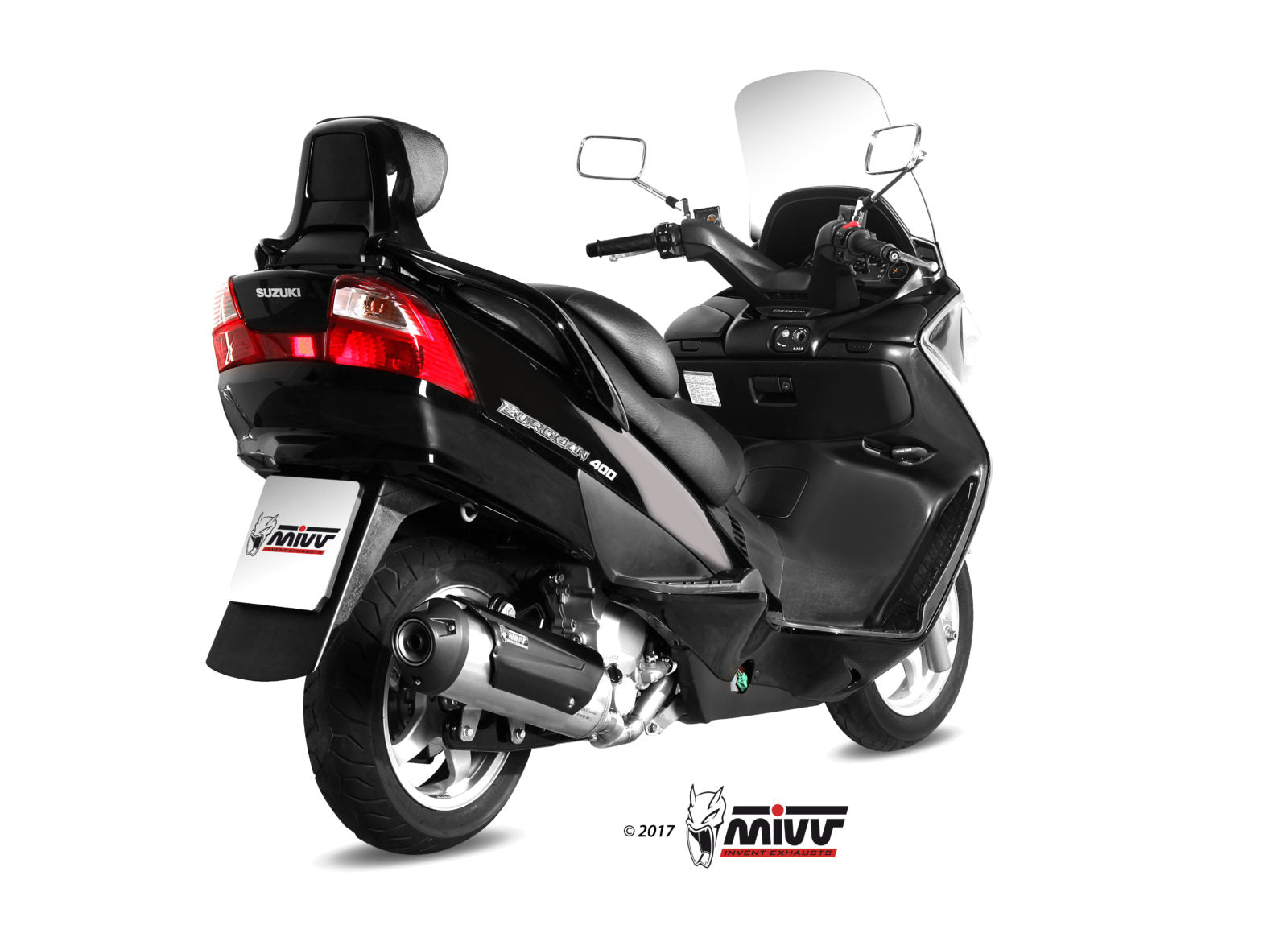 SCARICO COMPLETO IN ACCIAIO INOX RACING MIVV URBAN SUZUKI BURGMAN 250 2003 -2006