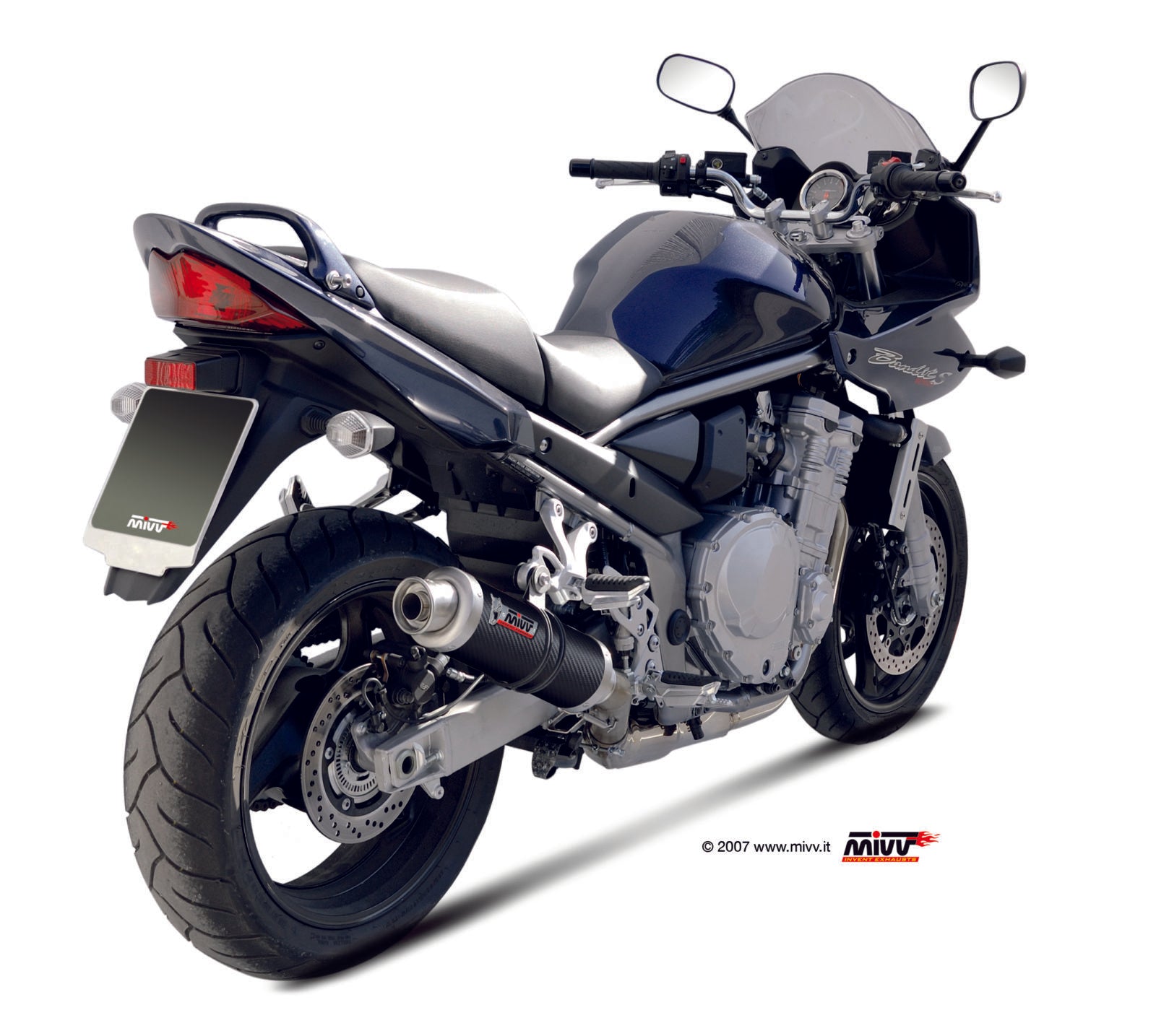 TERMINALE DI SCARICO IN CARBONIO MIVV GP SUZUKI GSF 1250 BANDIT 2007 - 2016