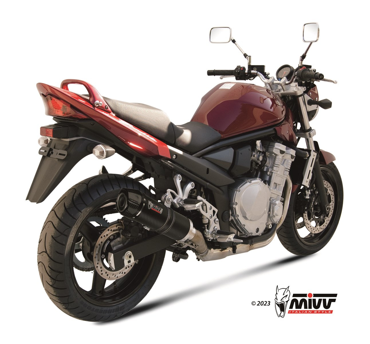 TERMINALE DI SCARICO IN CARBONIO MIVV GP SUZUKI GSF 650 BANDIT 2007 - 2015