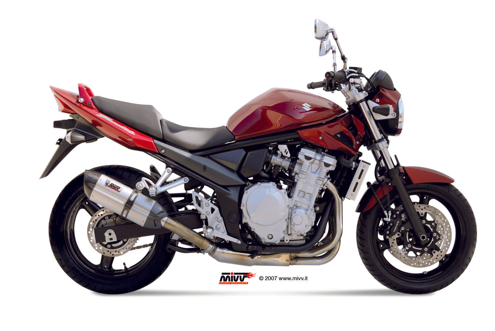 TERMINALE DI SCARICO IN ACCIAIO INOX MIVV SUONO SUZUKI GSF 650 BANDIT 2007 -2015