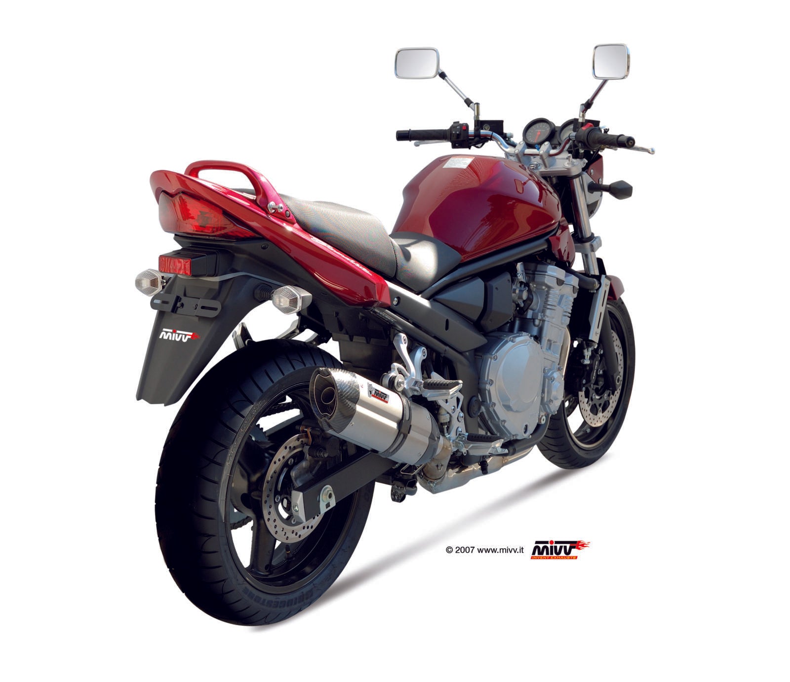 TERMINALE DI SCARICO IN ACCIAIO INOX MIVV SUONO SUZUKI GSF 650 BANDIT 2007 -2015