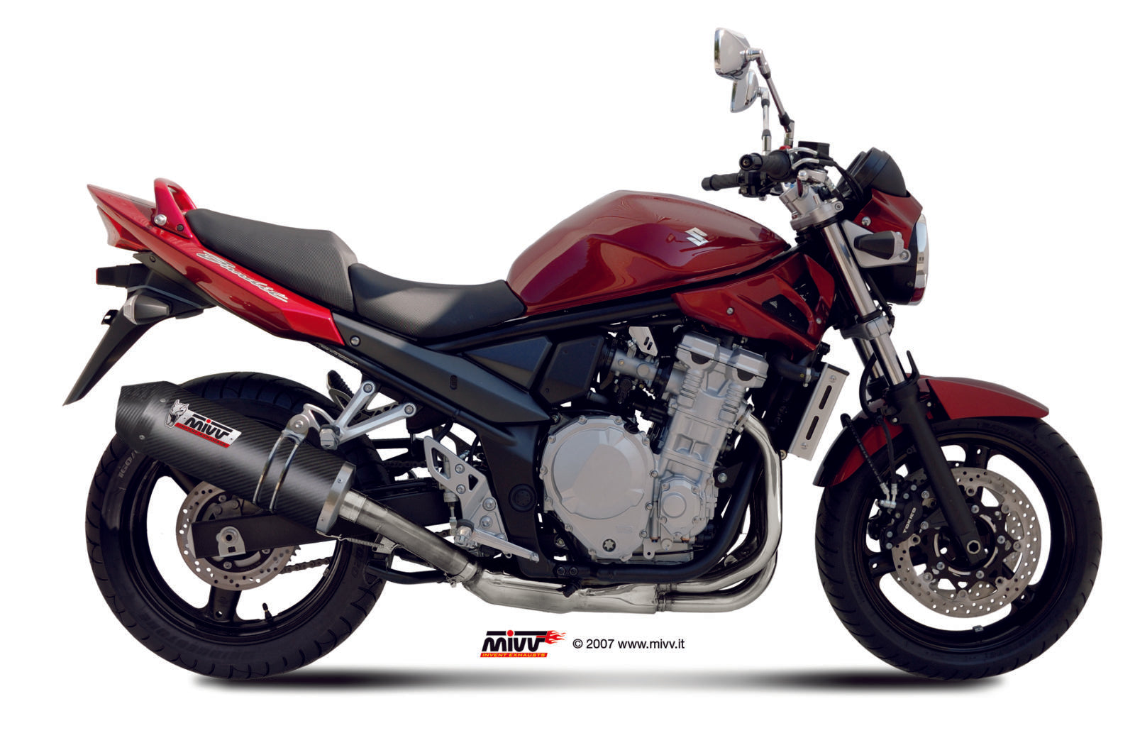 TERMINALE DI SCARICO IN CARBONIO MIVV OVAL SUZUKI GSF 650 BANDIT 2007 - 2015