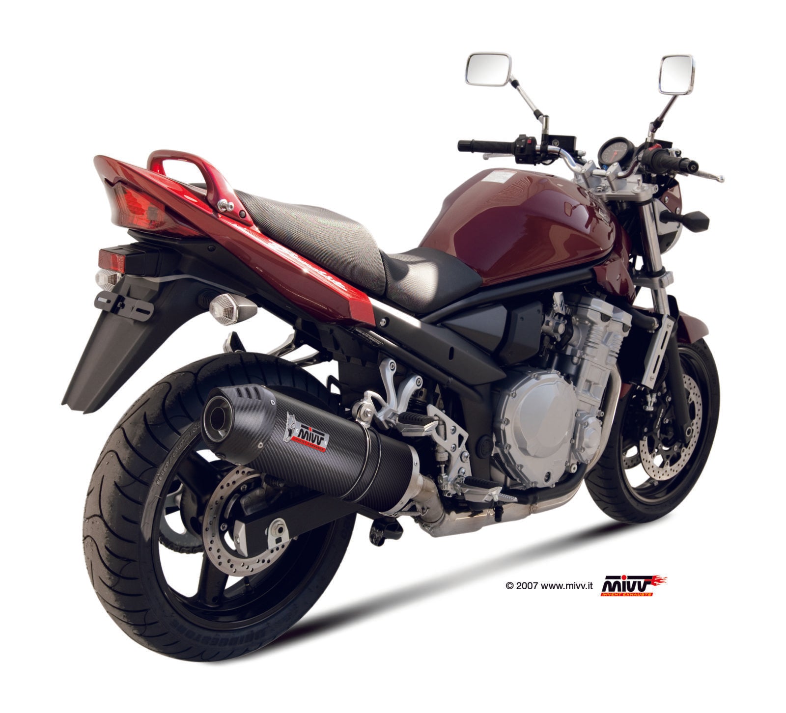 TERMINALE DI SCARICO IN CARBONIO MIVV OVAL SUZUKI GSF 650 BANDIT 2007 - 2015