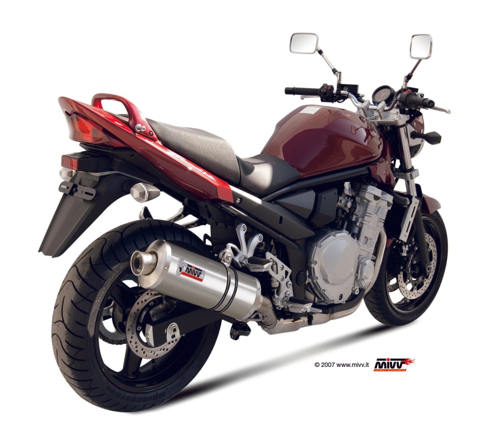 TERMINALE DI SCARICO IN ACCIAIO INOX MIVV OVAL SUZUKI GSF 650 BANDIT 2007 - 2015