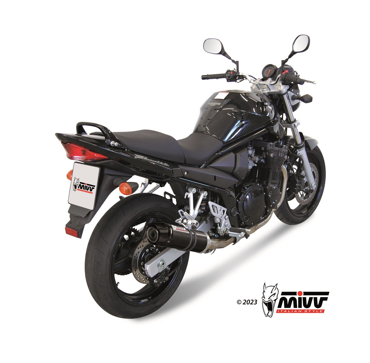 TERMINALE DI SCARICO ACCIAIO INOX NERO MIVV GP SUZUKI GSF 650 BANDIT 2005 - 2006